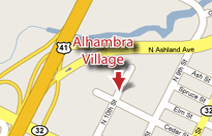 Alhambra Location Map