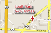 Shouth Park Town Homes Google Map